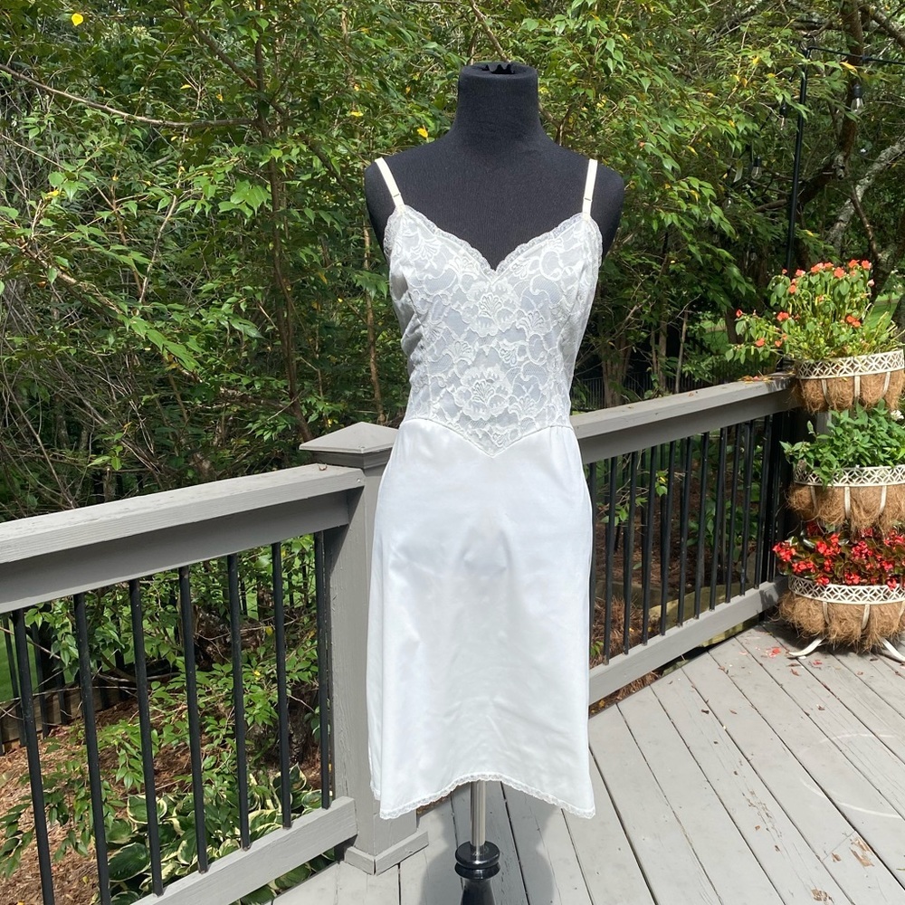 Vintage Cream Lace Cottagecore Slip Dress Lingerie